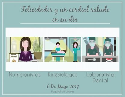 Saludos Kinesiólogos, Nutricionistas, Tenicos dentales
