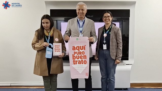 Lanzan Campaña “Aquí Hay Buen Trato” Hospital de Linares junto a la ACHS